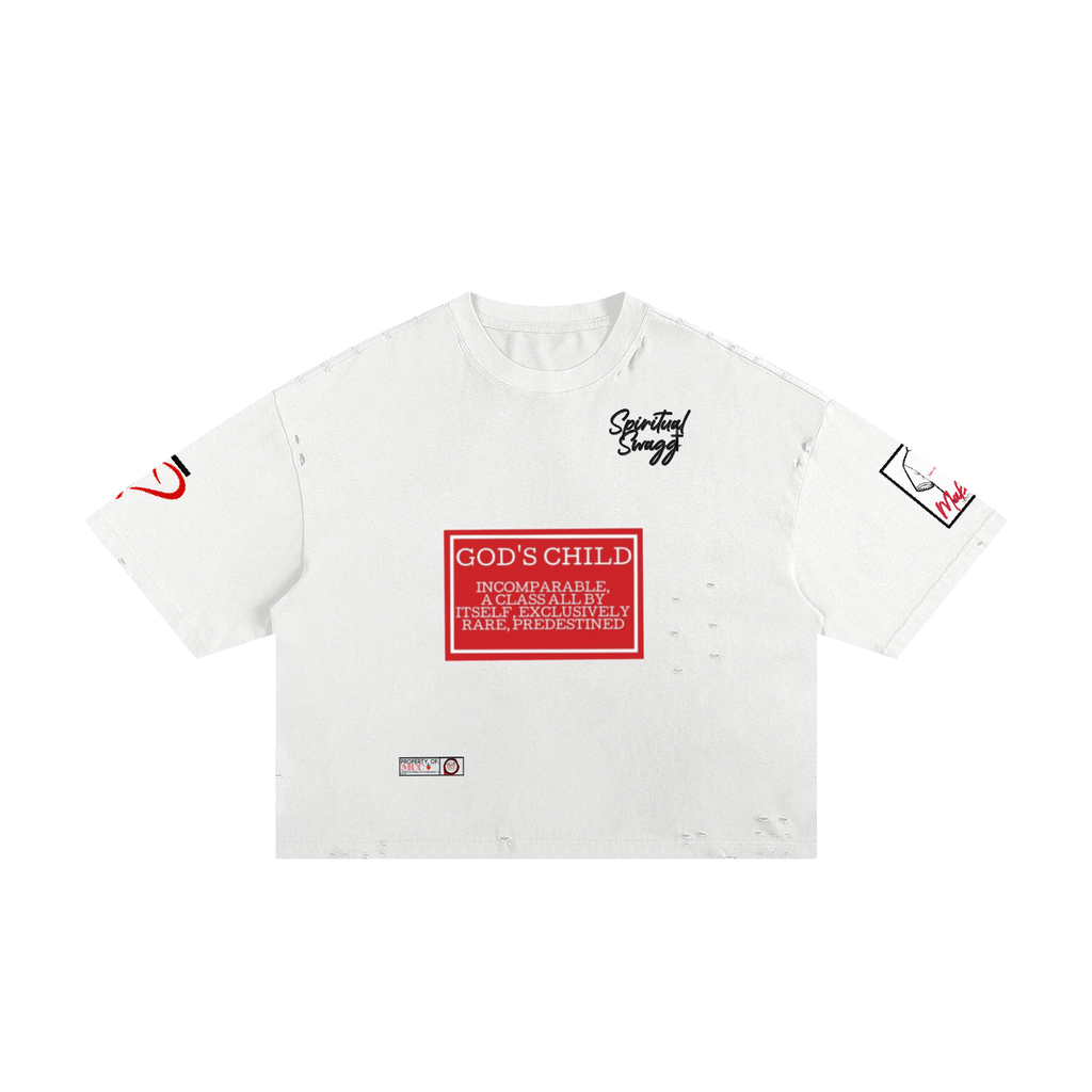 GOD'S Child  Frayed Boxy Tee