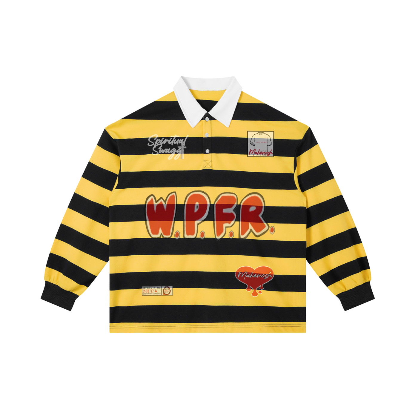 WPFR Color Block Stripe Polo Shirt