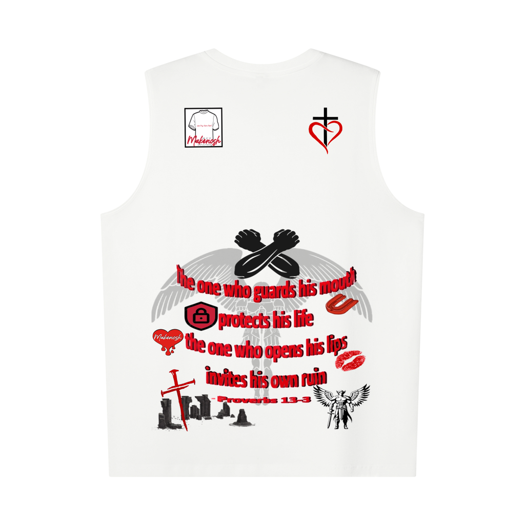 Shhh! Men’s Oversized Cotton Tank Top