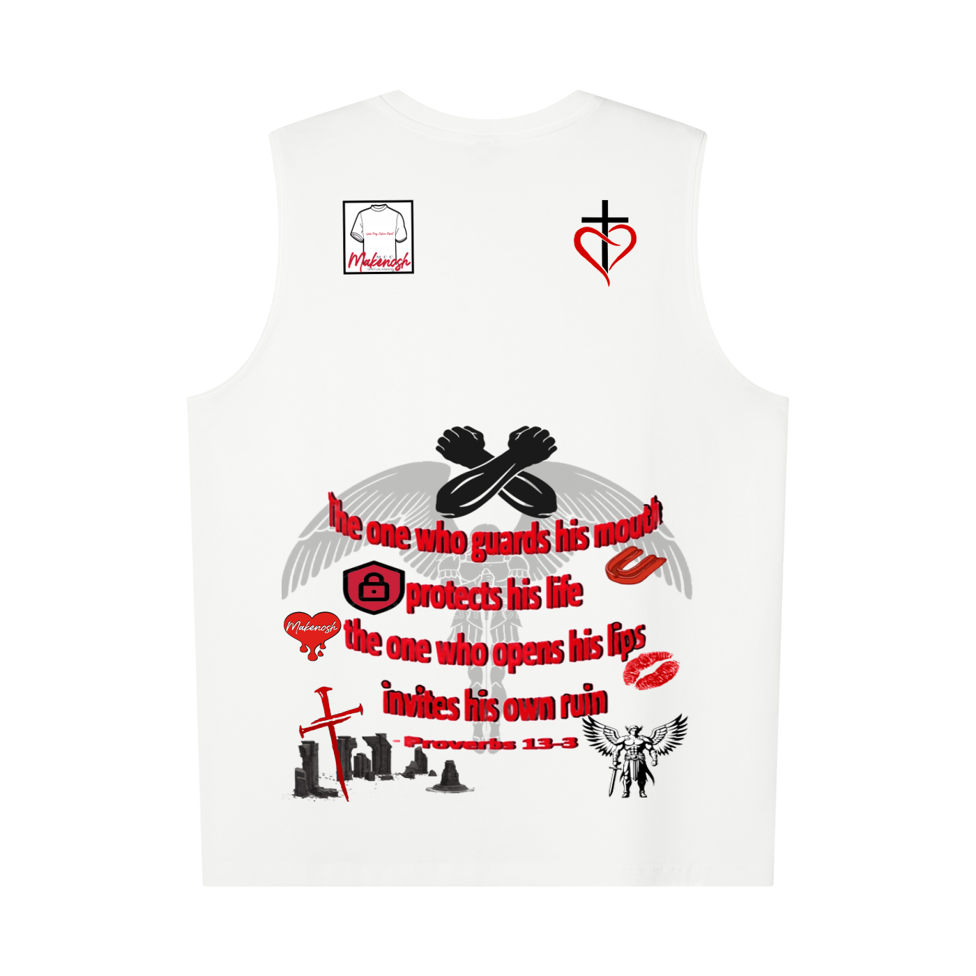 Shhh! Men’s Oversized Cotton Tank Top