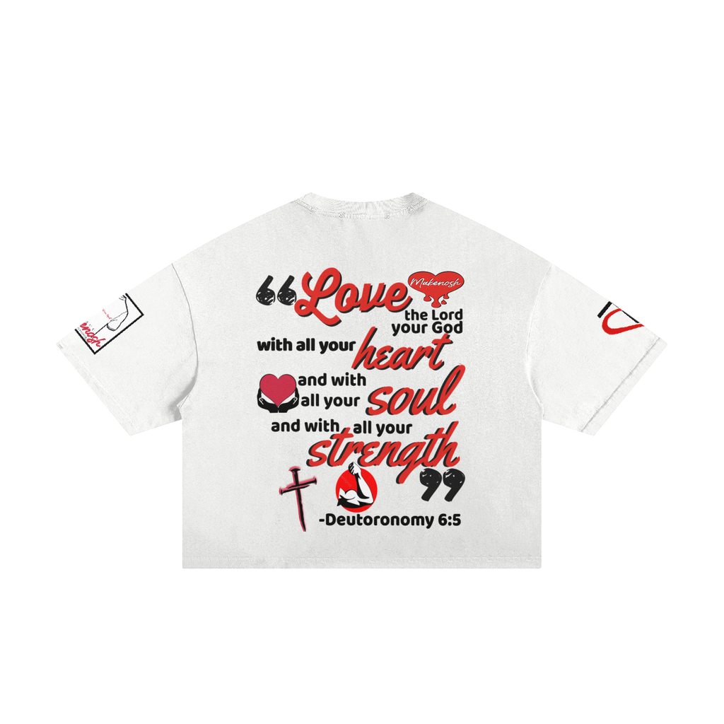 I Love Jesus Classic Frayed Boxy Tee