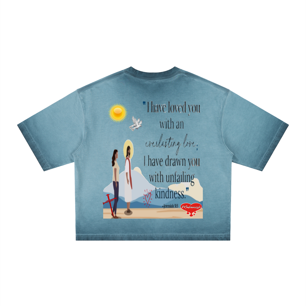 Kindness Unisex Reverse Dyed Boxy T-Shirt