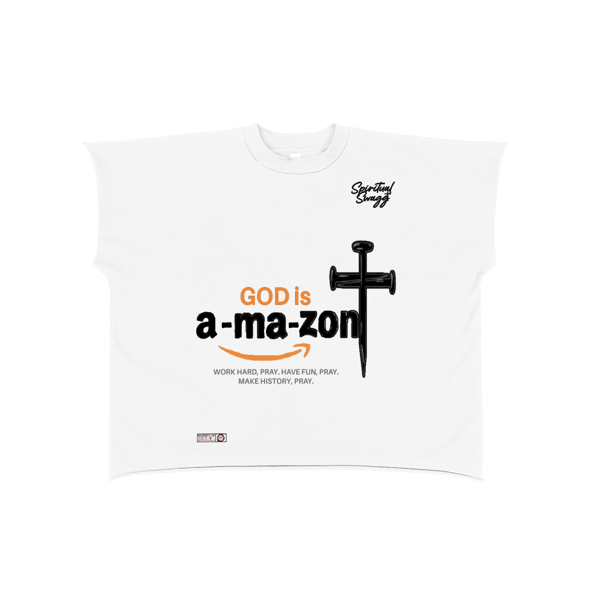 Amazon Raw Edge Boxy Non-Shrink T-Shirt