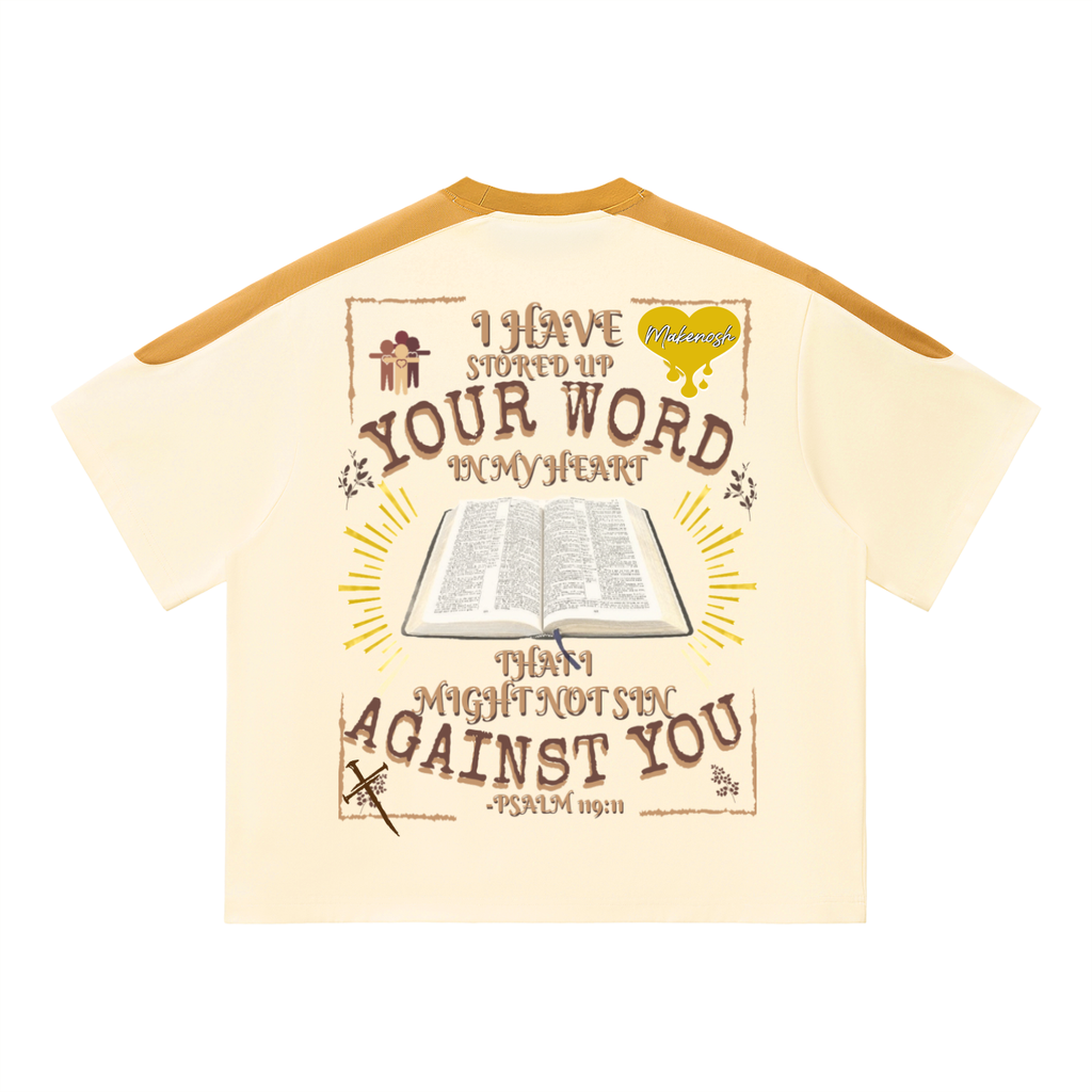MTW Unisex Color Block Oversized T-Shirt