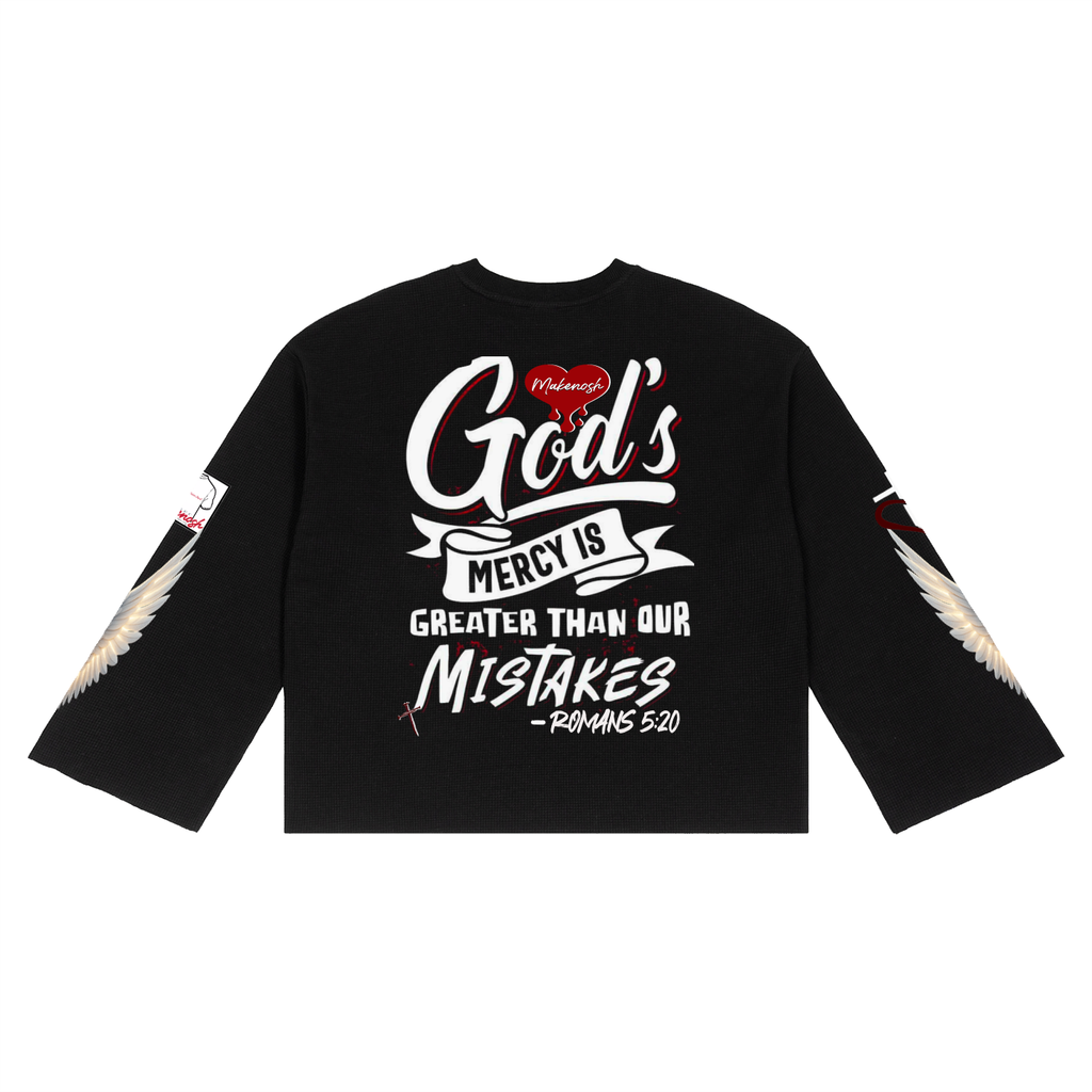 GODS Word Unisex Waffle Raw Edge T-Shirt