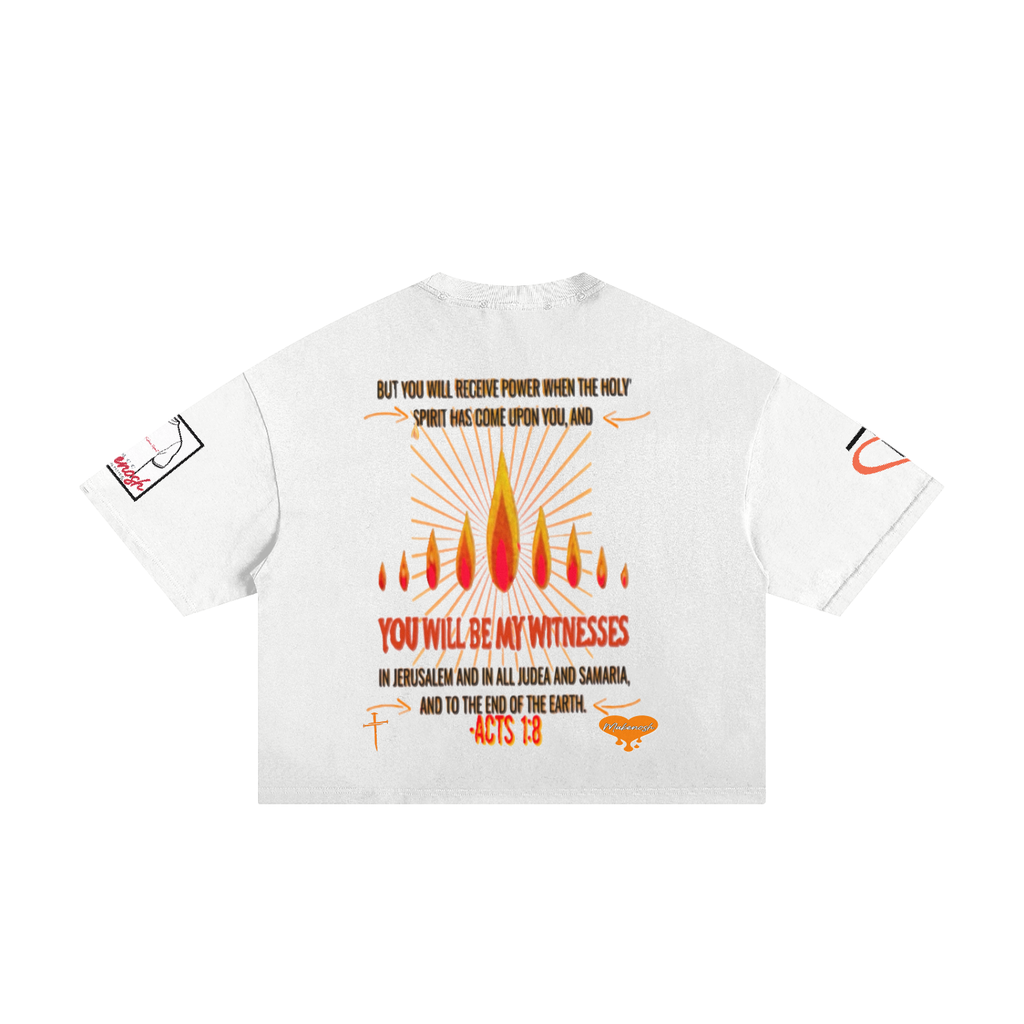 Holy Spirit Classic Frayed Boxy Tee