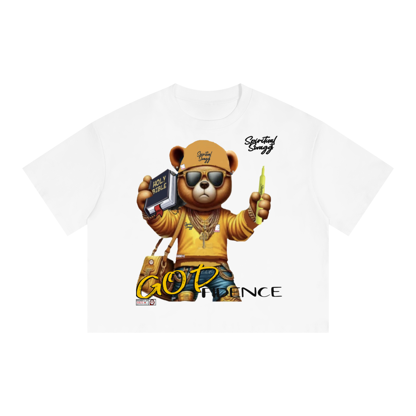 Spread HIS Word Unisex Boxy Drop Shoulder Crop T-Shirt