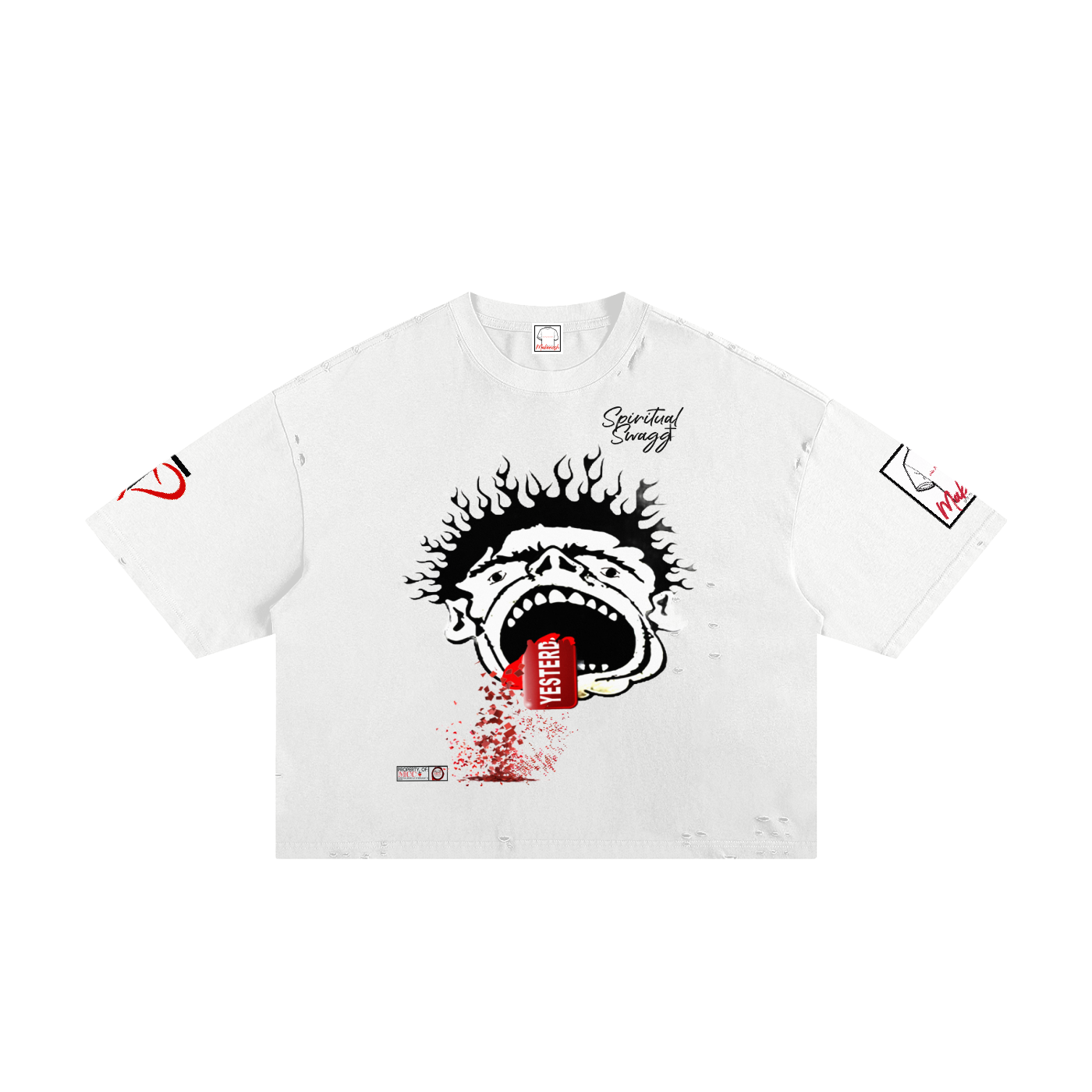 Eat Yesterday Classic Frayed Boxy Tee