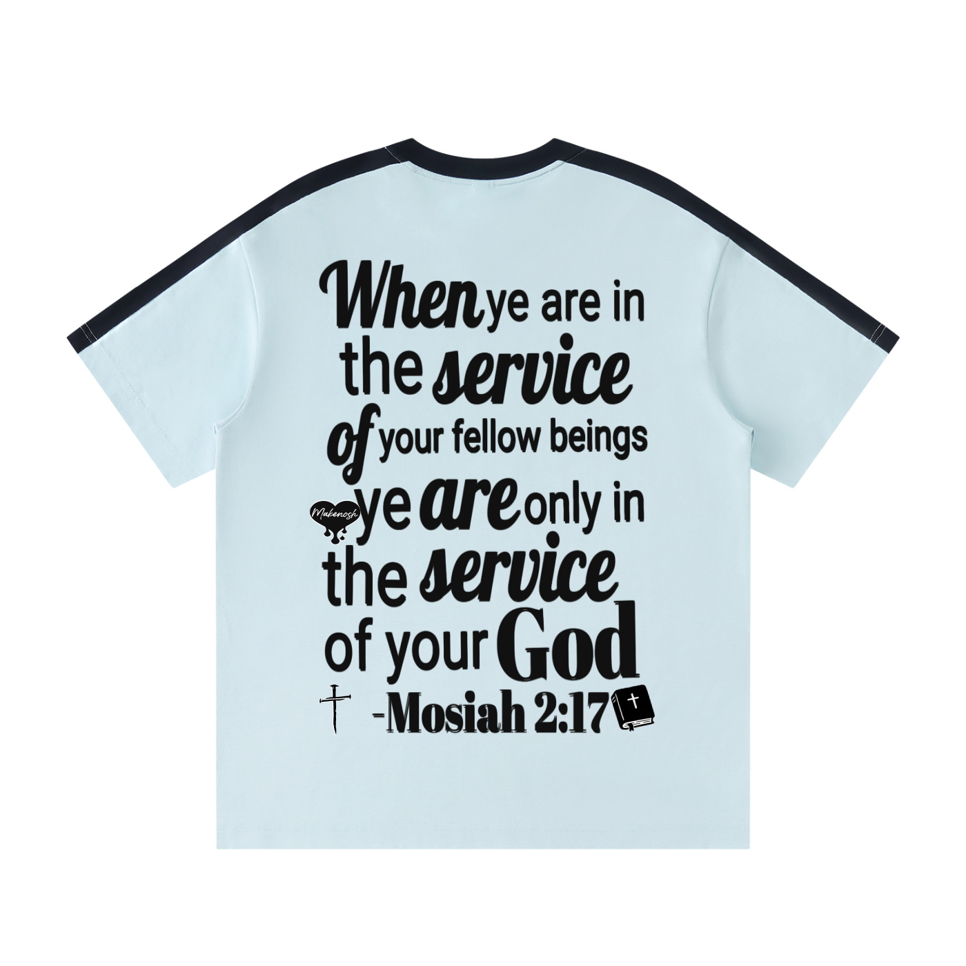 Jesus Swagg Unisex Colorblock Striped T-Shirt