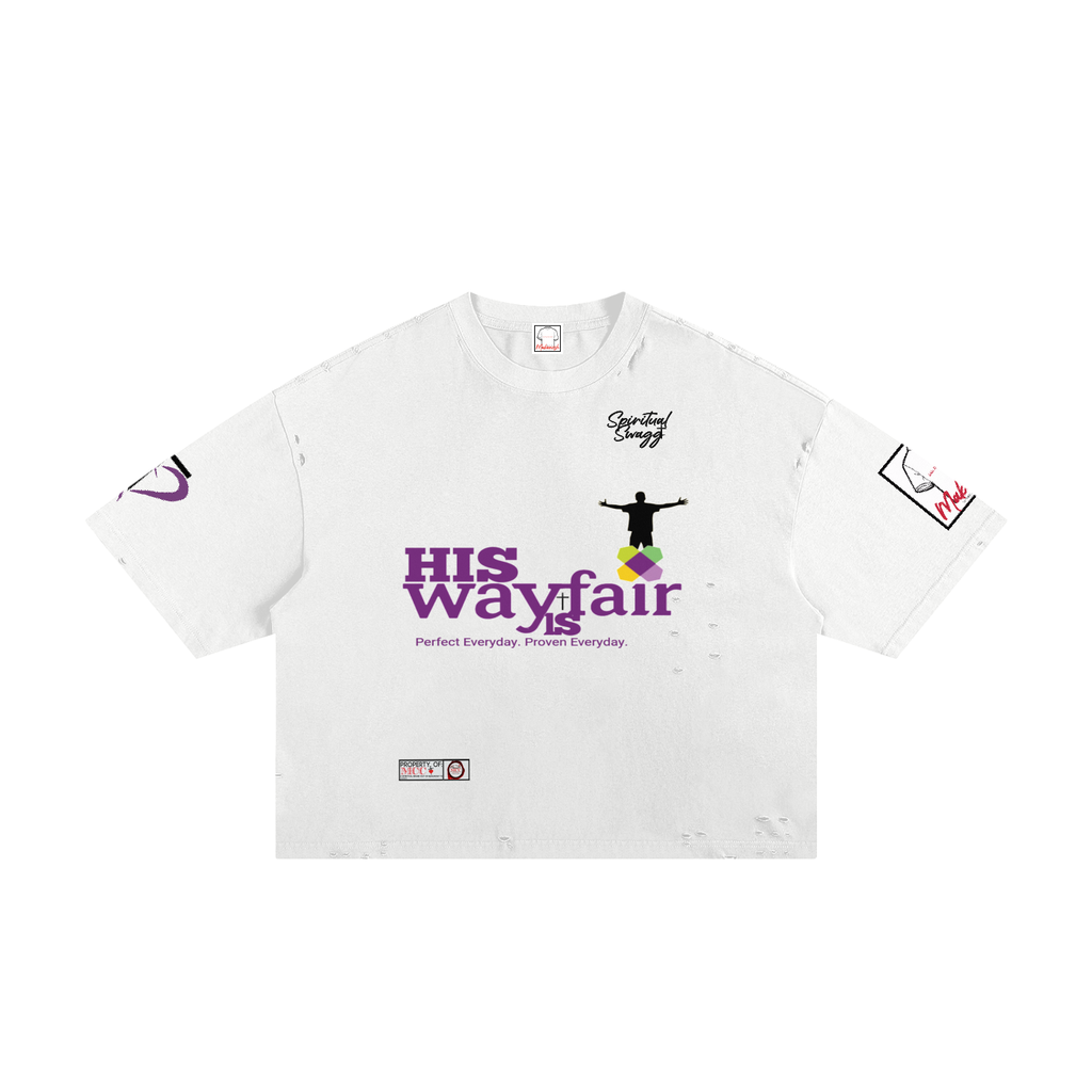 HIS Way Classic Frayed Boxy Tee