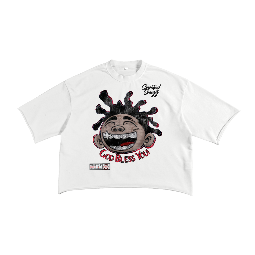 G9D Bless You French Terry Raw Edge T-Shirt